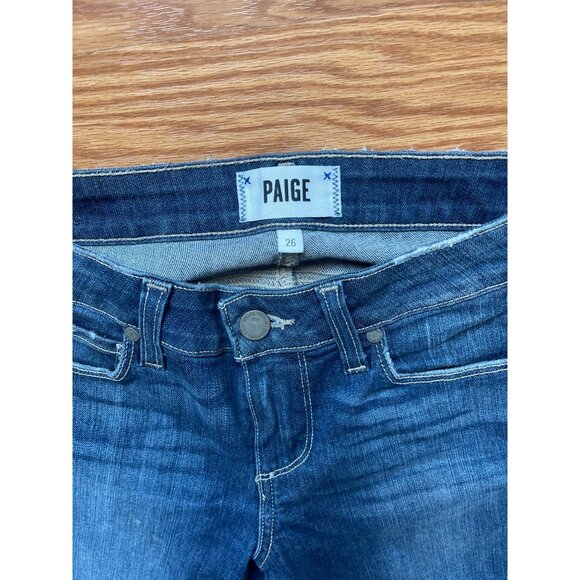 Paige Verdugo Ankle Women's Skinny Jeans Size 26 Low Rise - Picture 2 of 4